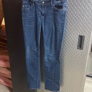 Seven7 Women's Straight Leg Blue Jeans